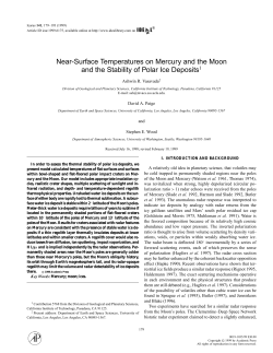 Near-Surface Temperatures on Mercury and the Moon