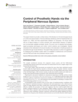 Control of Prosthetic Hands via the Peripheral Nervous System
