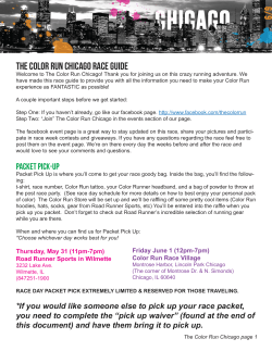 The Color run Chicago RACE GUIDE