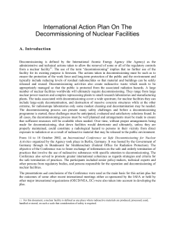 International Action Plan On The Decommissioning of Nuclear