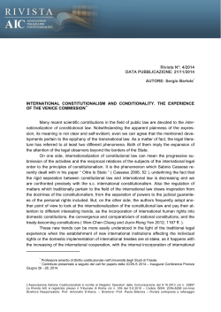 Bartole, Sergio, International Constitutionalism and Conditionality