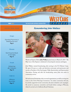 May 2017 - WestCare Foundation