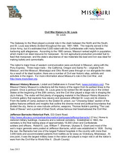 Civil War History in St