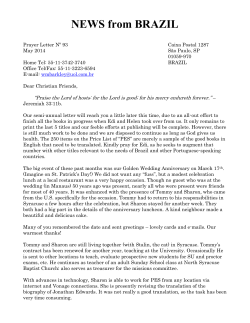 May 2014 - Ballymena Baptist Church