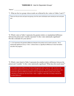 1. What are the two groups whose results are