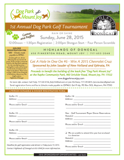 1st Annual Dog Park Golf Tournament