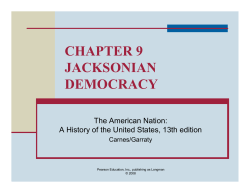 chapter 9 jacksonian democracy