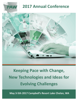 Keeping Pace with Change, New Technologies and Ideas for