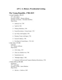 presidential accomplishments