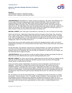 Transcript - Citigroup