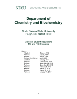 DEPARTMENT OF CHEMISTRY