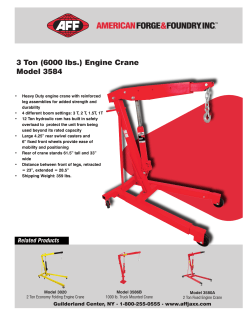 3 Ton (6000 lbs.) Engine Crane Model 3584