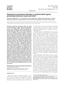 Quaternary ammonium biocides as antimicrobial agents protecting