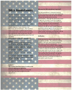 24th Amendment - Mr. Furg Home