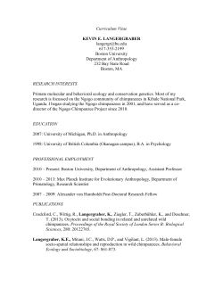 Curriculum Vitae - Boston University