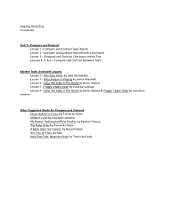 Compare and Contrast Lesson 1