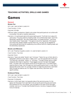 teaching activities, drills and games