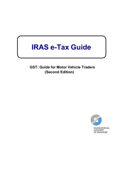 GST: Guide for Motor Vehicle Traders