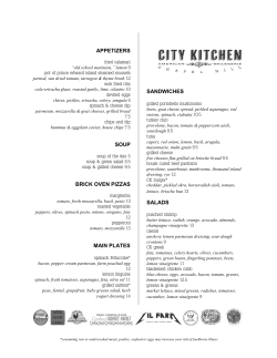 APPETIZERS SOUP BRICK OVEN PIZZAS MAIN PLATES