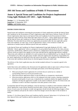 JHS 166 Terms and Conditions of Public IT - JHS