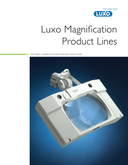 Luxo Magnification Product Lines
