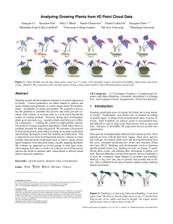 Analyzing Growing Plants from 4D Point Cloud Data