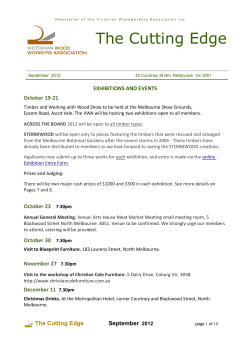 September - Victorian Woodworkers Association