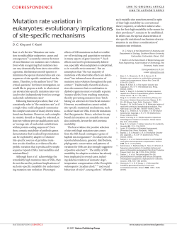 Mutation rate variation in eukaryotes: evolutionary implications of