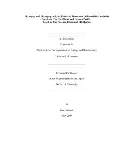 Phylogenetic and Population Genetic Analysis of American species