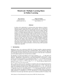 MetaGrad: Multiple Learning Rates in Online Learning