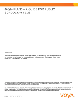 403(b) Guide for Public School Systems