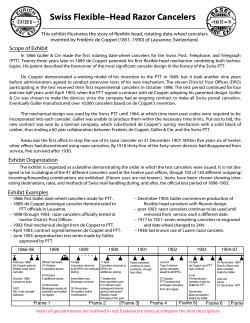 Swiss Flexible–Head Razor Cancelers