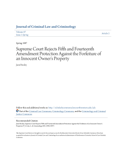 Supreme Court Rejects Fifth and Fourteenth Amendment Protection
