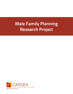 Male Family Planning Research Project