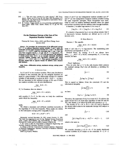 On the maximum entropy of the sum of two