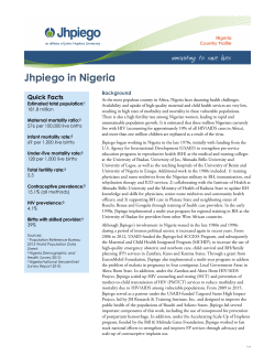 Jhpiego in Nigeria