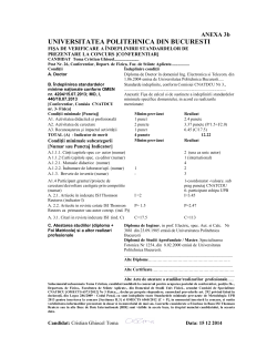 universitatea politehnica din bucuresti