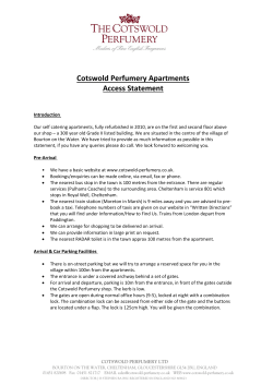 Access Statement - The Cotswold Perfumery