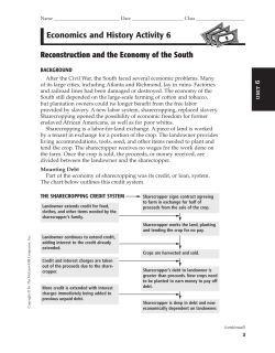 Enrichment Civil War Reconstruction Activities