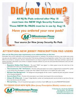 Have you ordered your new pads?