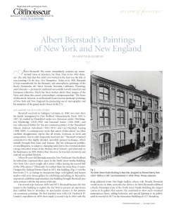 Albert Bierstadt`s Paintings of New York and New England