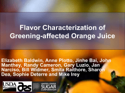 Flavor Characterization of Greening