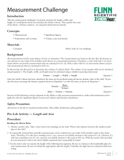 Measurement Challenge
