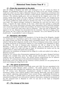 Historical Town center tour - Office de Tourisme de Mazamet