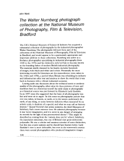 The Walter Nurnberg photograph collection at the National Museum