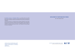 deployment of rapid-reaction forces