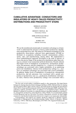 cumulative advantage: conductors and insulators