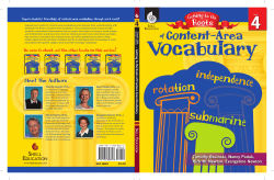 G etting to the Roots of Content-A rea Vocabulary