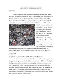 Telegraph Office Narrative