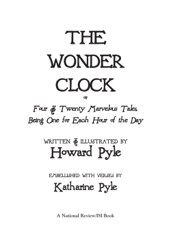 the wonder clock - Intercollegiate Studies Institute